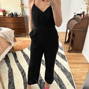 Maeve Black Silky Jumpsuit